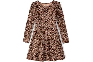 The Children's Place Girls Printed Skater Dress, Long Sleeve