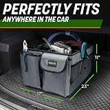 Drive Auto Products Car Boot Organiser Gray with Tie Down Straps view 8