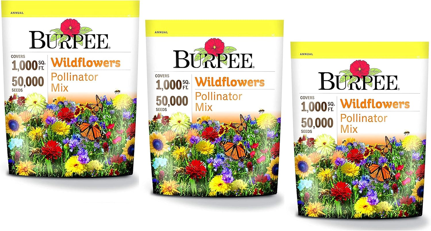 Burpee Wildflower Seed Mix for Pollinators (3 Pack