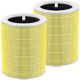 Core 600s-P Pet Replacement Filter Compatible with LEVOIT Core 600S Air Purifier, 3-in-1 Filtration Filter and Activated Carbon 600s Filters, Core 600S-P, Core 600S-RF-PA, 2 Pack
