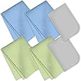 Bilymate Multi-Purpose Microfiber Eyeglass & Lens & Screen & Glass & Camera & TV Cleaning Cloths and Laptop Screen Wipe Cloth,no Fog Clean Cloth - 6Packs, Assorted Colors