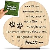 CONTRAXT Pet Memorial Plaque for Loss of Dog or Cat Wooden Sympathy Sign in Loving Memory of a Pet Pet Bereavement & Condolence Gift