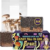 Spore Sorcery 2 LB All-in-One Mushroom Grow Bag &ndash; Sterilized Substrate, Injection Port &ndash; Up to 16oz Yield &ndash; Culture Not Included