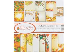 Ella & Viv by Reminisce EAV-1033 Autumn Inspired Scrapbook Collection Kit, 12x12 inches