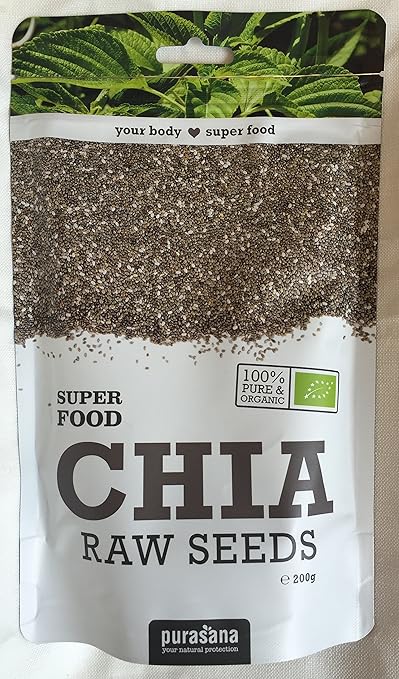 Semillas de Chía Ecológicas PURASANA (200gr): - 200 gr: Amazon.es ...