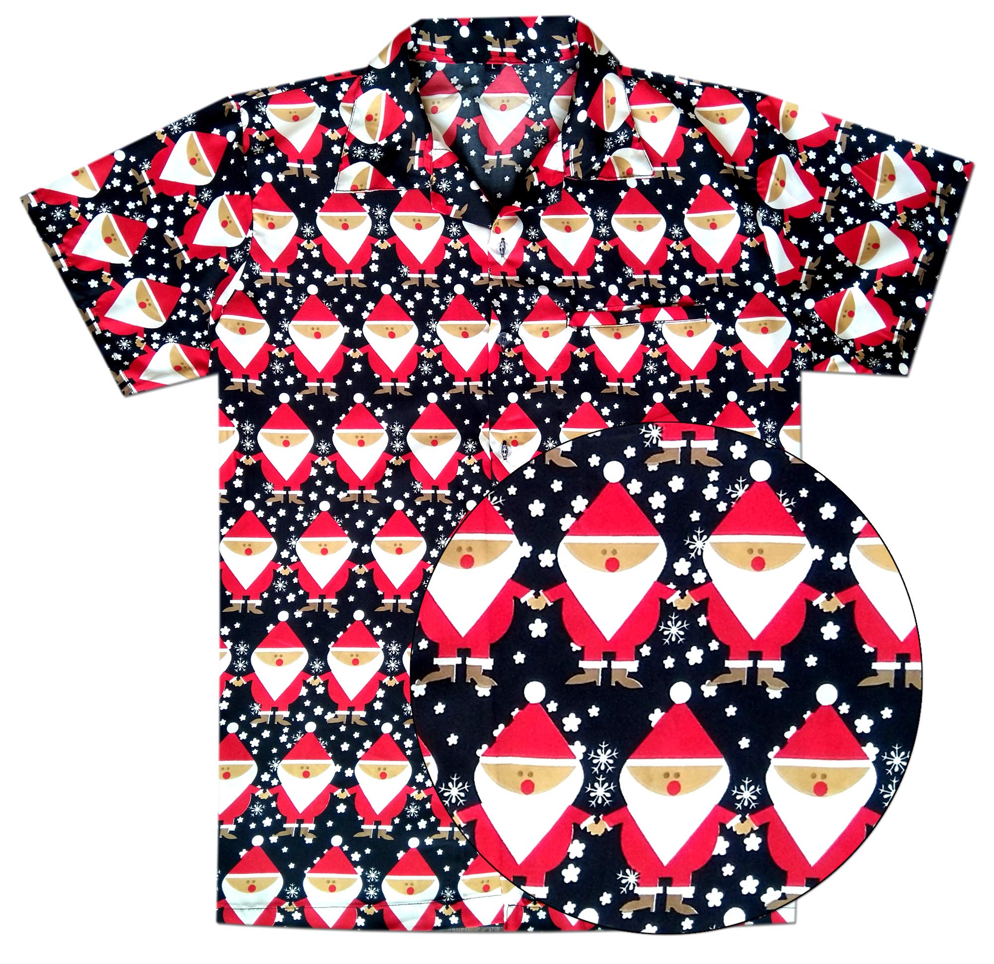 Varnit Crafts Funky Christmas Hawaiian Shirt for Men Holiday X4