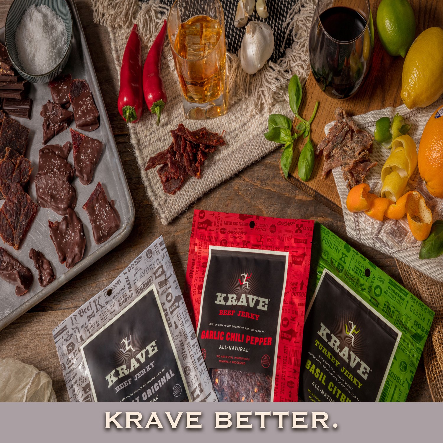 KRAVE Jerky Variety Pack (Beef Jerky, Pork Jerky) 8 Count on Galleon
