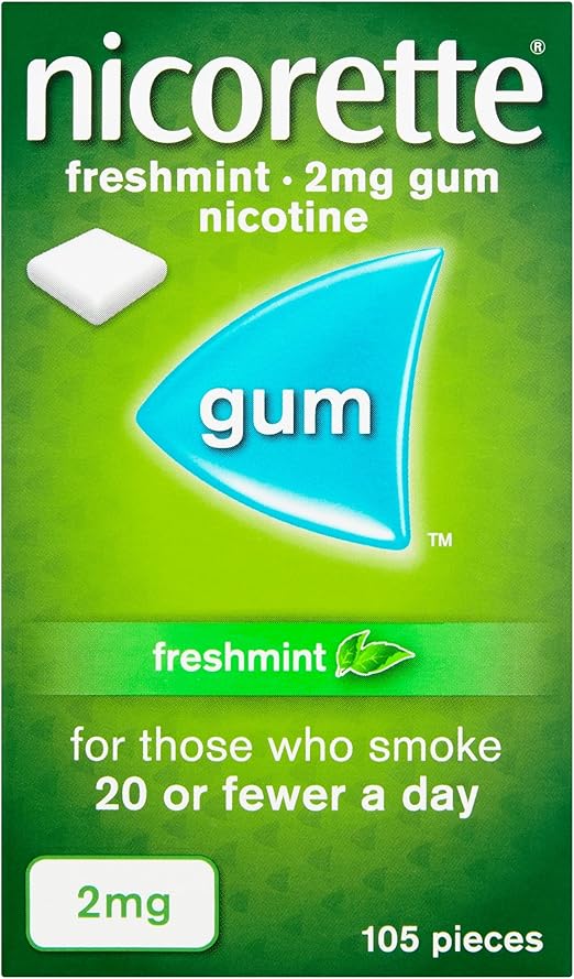 Nicorette Freshmint Stop Smoking Aid Chewing Gum, 2 mg Amazon.co.uk