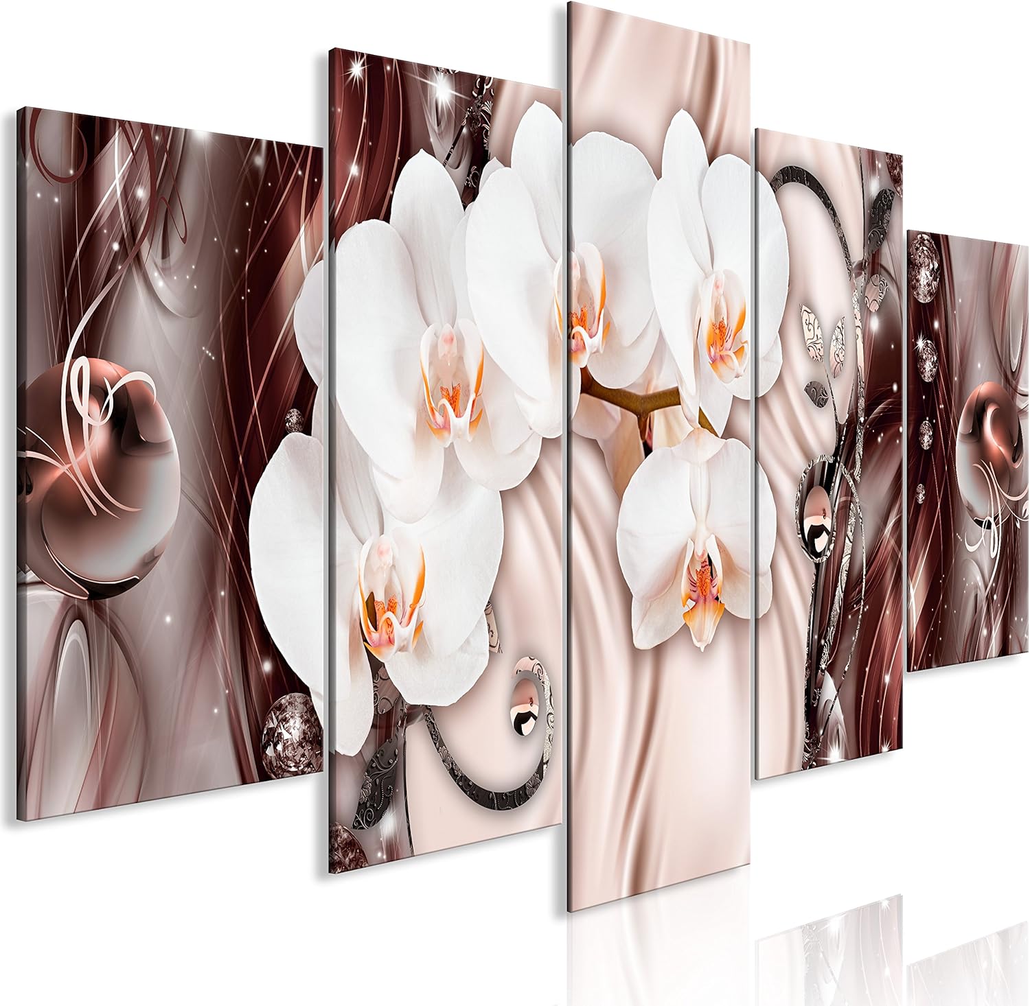 murando Canvas Wall Art Flowers Orchid 225x100 cm/ 88.6"x39.4" Non