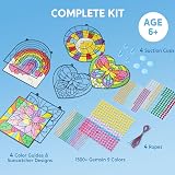 Klever Kits Suncatcher Craft Kit for Kids 4 Designs Window Gem Art Set view 4