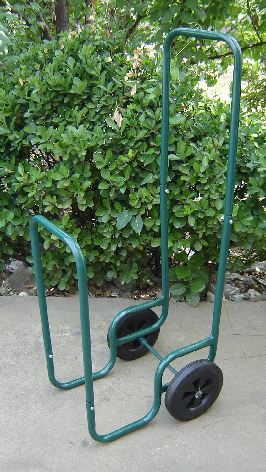 Gartenarbeit Transportwagen für Kaminholz Brennholz einfach zum Kamin