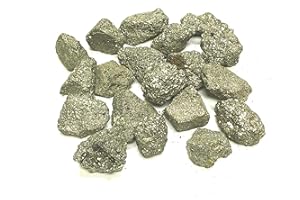 Zentron Crystal Collection: Natural Rough Pyrite Fools Gold 1" Pieces (1/2 Pound)