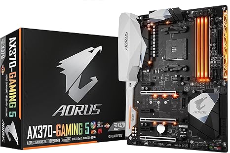 Amazon Com Gigabyte Aorus Ga Ax370 Gaming 5 Amd Ryzen Am4 X370 Rgb Fusion Smart Fan 5 Hdmi M 2 U 2 Usb 3 1 Type C Atx Ddr4 Motherboard Computers Accessories