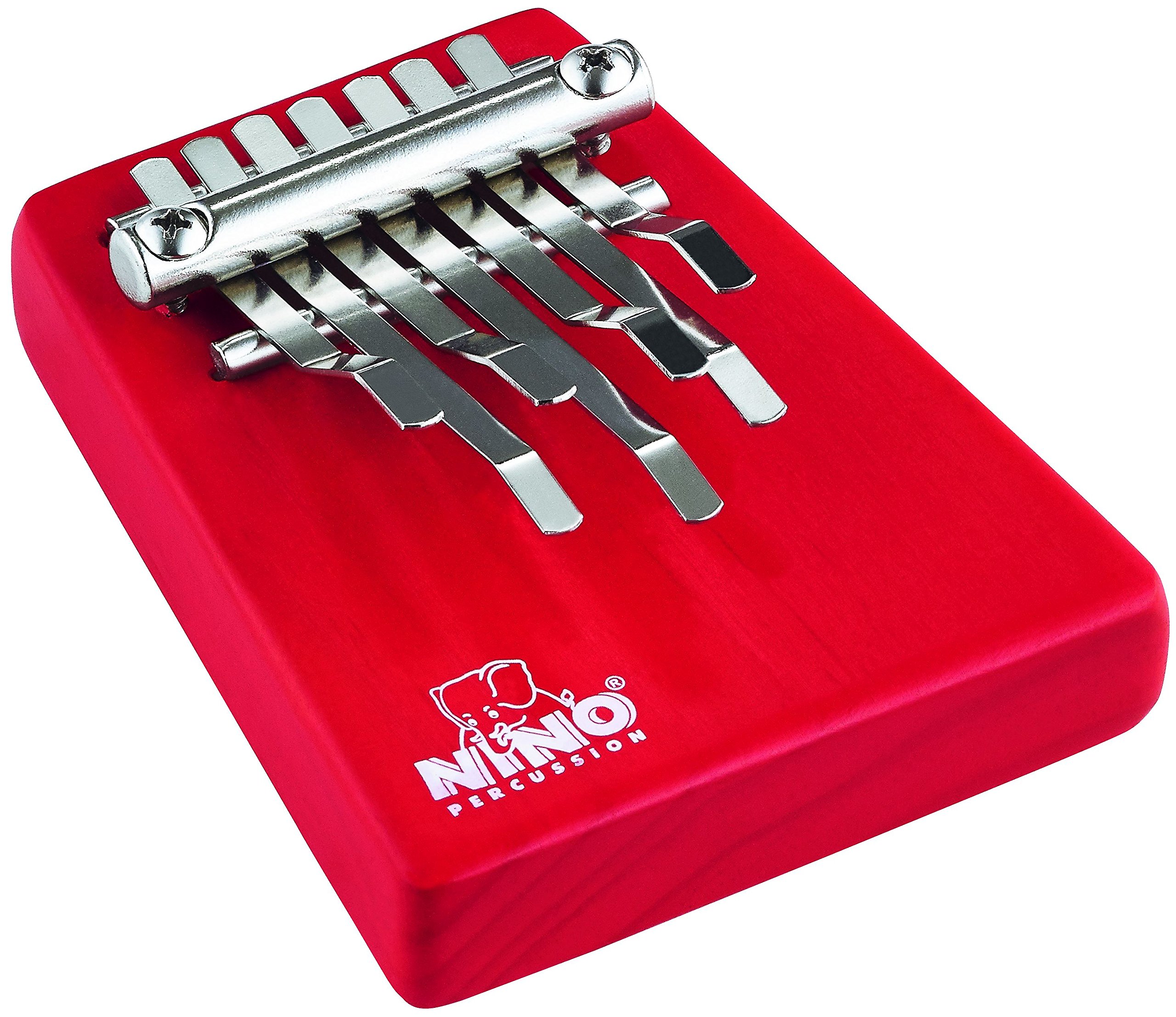 Nino PercussionNINO964R Medium Kalimba with 7 Keys Red