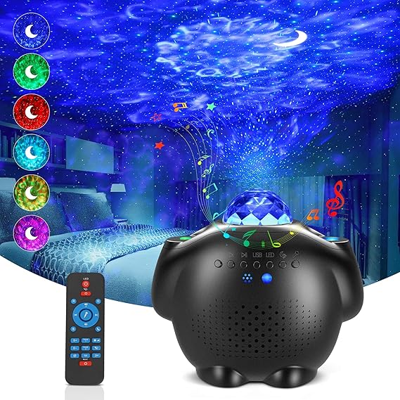 LED Star Projecter, 4 in 1 Galaxy Projector Light GRDE Starry Moon