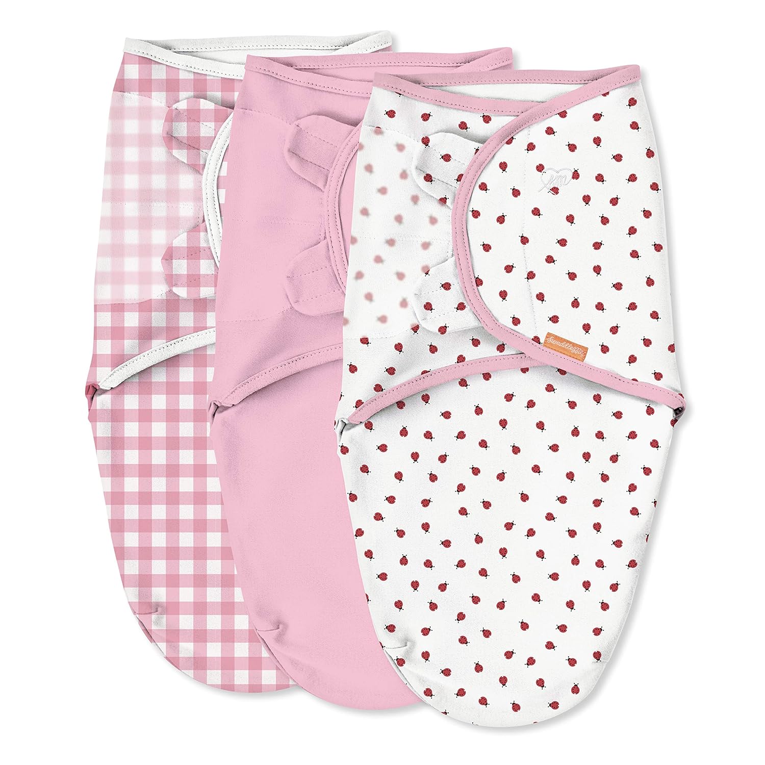 SwaddleMe Original Swaddle – Size Small/Medium, 0-3 Months, 3-Pack (Ladybug Picnic): Baby