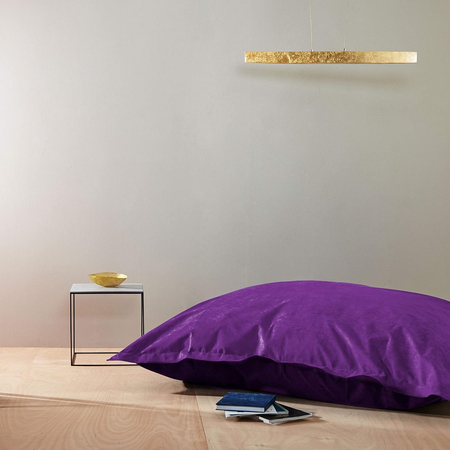 Pour Interieur Et Exterieur Lumaland Grand Pouf Chaise De Xxl De Jeux Le Salon Ou Chambre Coussin Avec Housse Lavable 380l 140 X 180 Cm Gris Acier Fauteuils Poire Cuisine Maison