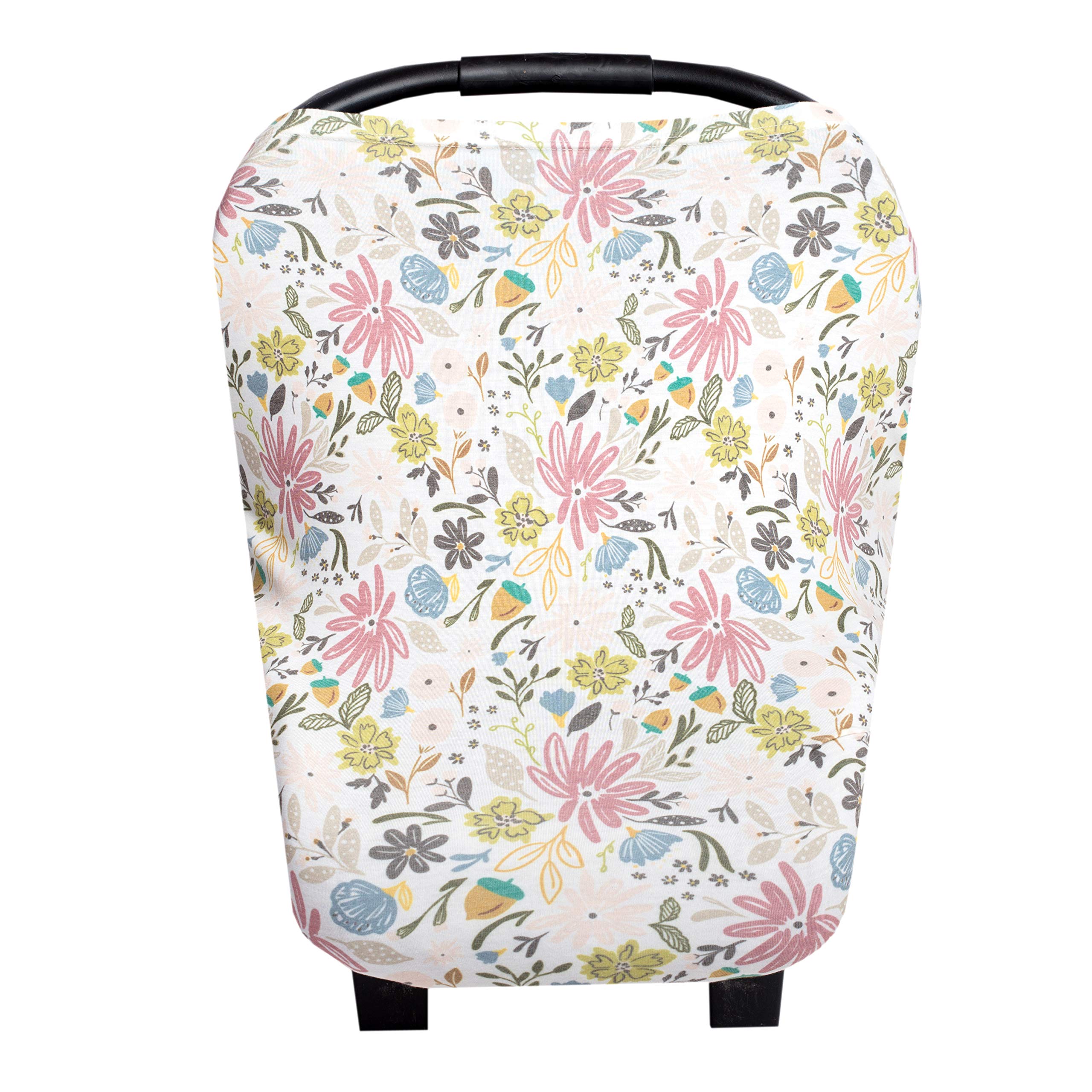 Copper Pearl Baby Car Seat Cover Canopy and Nursing Cover Multi-Use Stretchy 5 in 1 Gift "Olive"