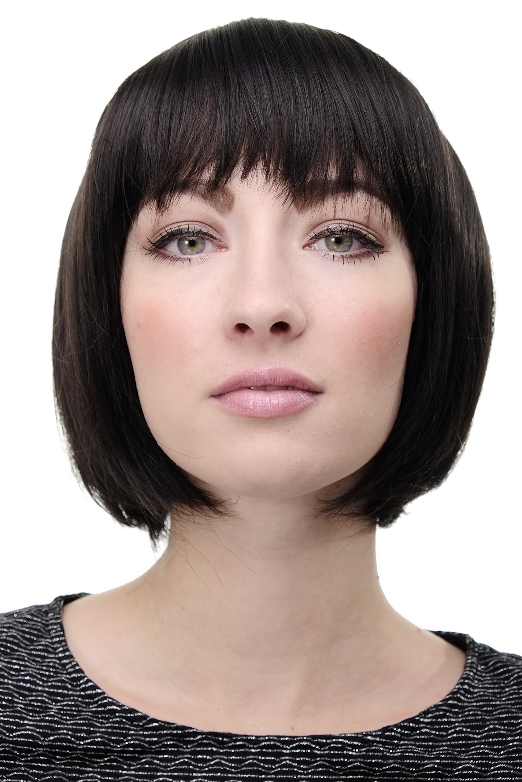 WIG ME UP - Lady Quality Wig Short Page Bob Fringe Bangs Dark Brown 703-3 โ image 1