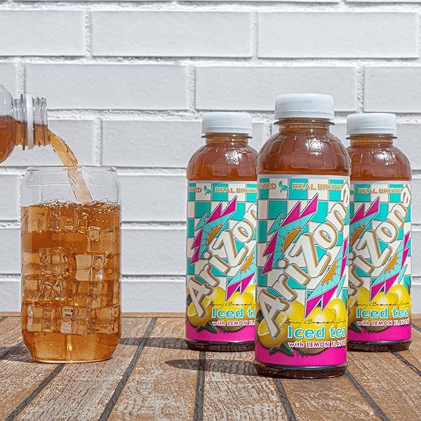 ARIZONA TEA, PREMIUM BREWED LEMON BOTTLED TEA, 16 FL OZ (PACK OF 12)