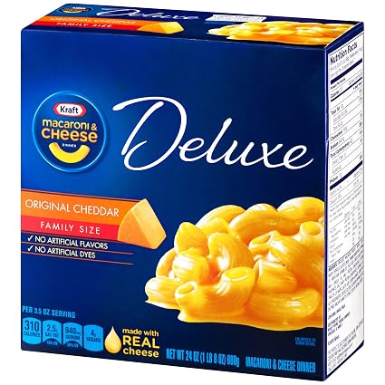 Kraft macaroni&Cheese de luxe Original cheddar Family size (021000023172)