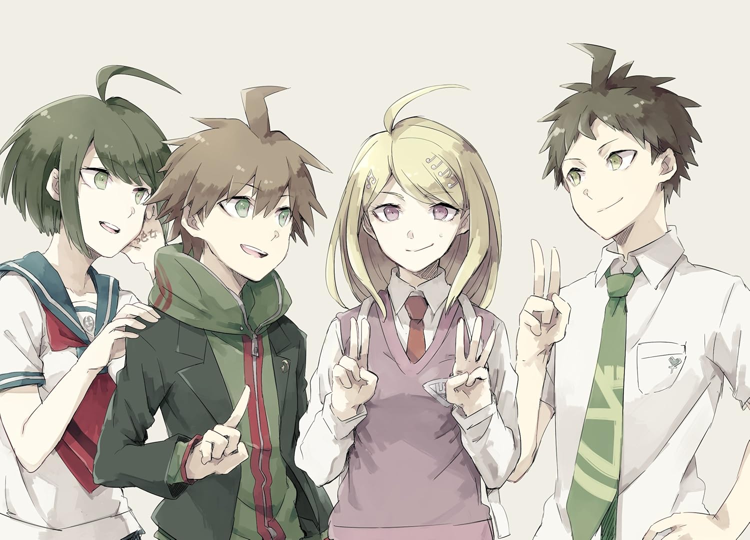 Posterhouzz Anime Danganronpa School Uniform Short Hair Long Hair