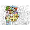 O'Kroshka Big Giant Colouring Poster colorings for Children Home, Sweet Home. Coloring Pages for Kids and Adults. Color me Posters for Family! (33.0 x 26.7 in)