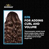 Denman D76 Thermoceramic Radial Large Hairbrush Black Silver Vented Barrel view 4