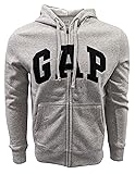 GAP Factory Men's Full Zip Fleece Logo Hoodie