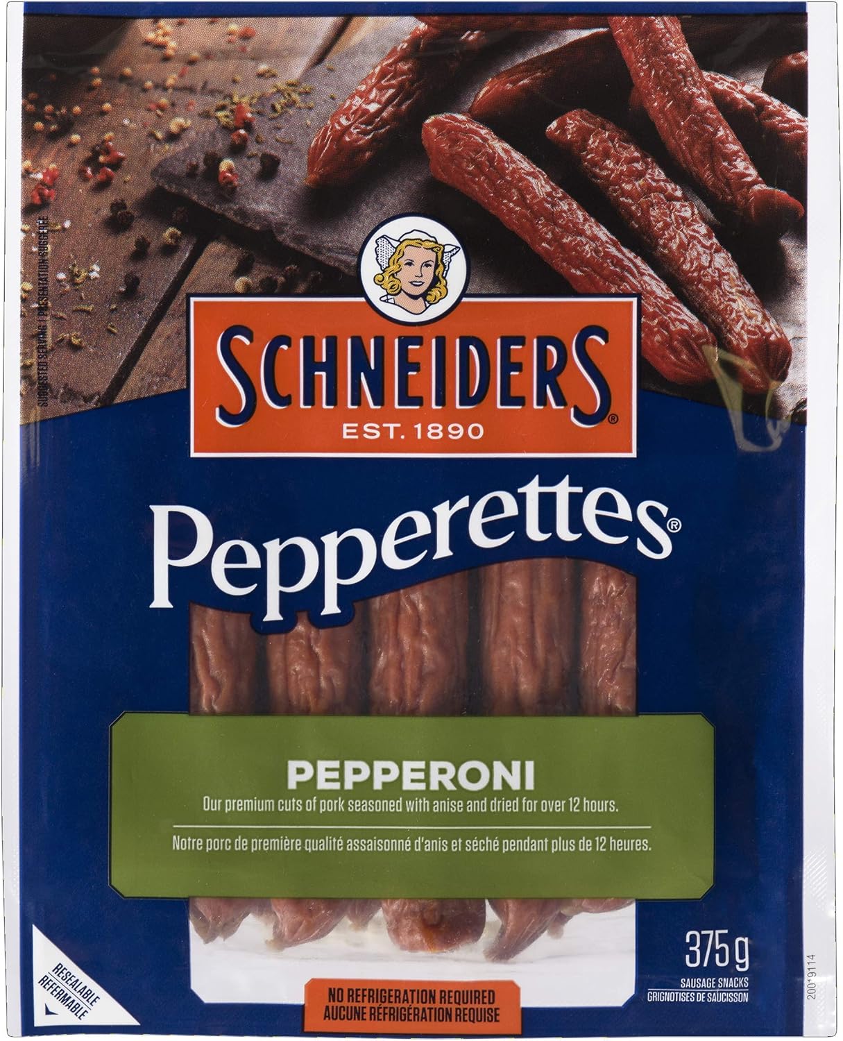 Schneiders Pepperettes Sausage Sticks, Pepperoni, 375 Grams Amazon.ca