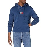 Tommy Hilfiger Men's Long Sleve Stacked Logo Pullover Hoodie Sweatshirt