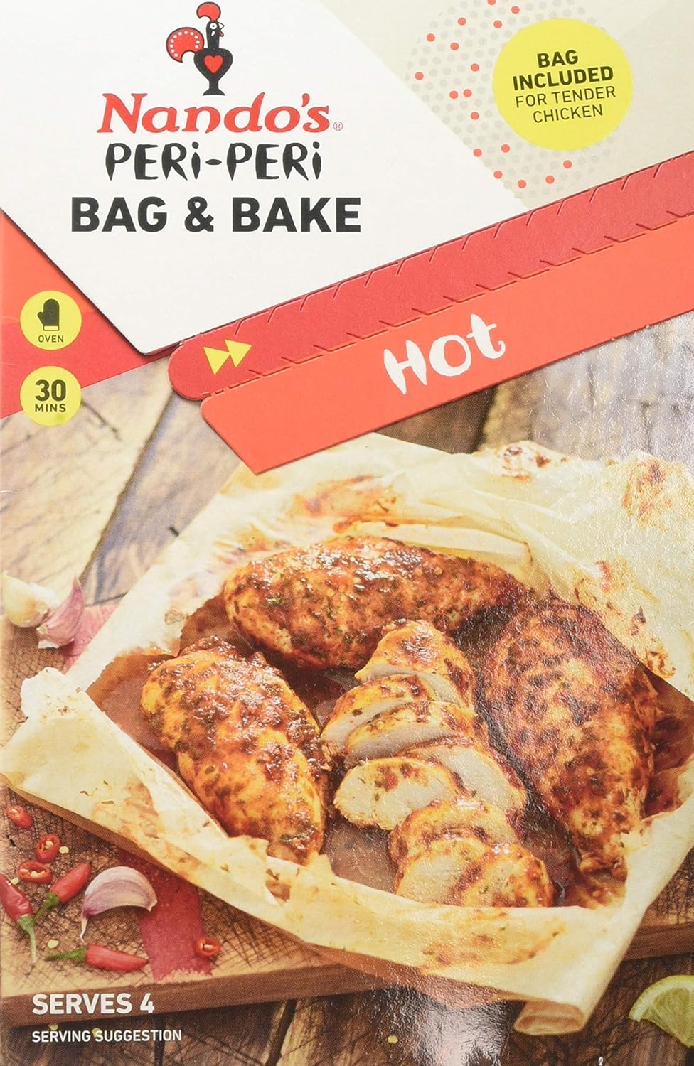 Nando'S PeriPeri Bag & Bake Hot, 20 g Amazon.co.uk Grocery