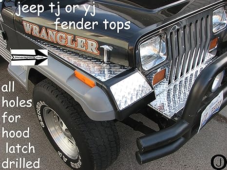 Amazon Com Fits Jeeep Tj Diamond Plate Full Top Fender Covers Everything Else