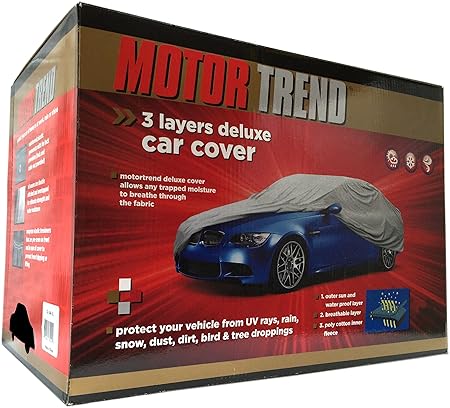 Amazon.com: Motor Trend Premium Weatherproof 3 Layer Deluxe Car Cover