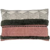 SARO LIFESTYLE Printed and Tufted Modern Pillow Cover