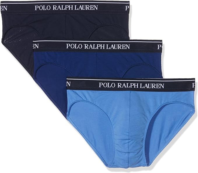 Polo Ralph Lauren 3 Pack LOW Rise Briefs, Calzoncillos para Hombre, Azul (Blue Denim Tone A4BDT), Small: Amazon.es: Ropa y accesorios