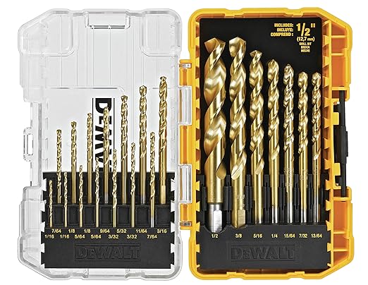 DEWALT DW1342 21Piece Titanium Speed Tip Drill Bit Set
