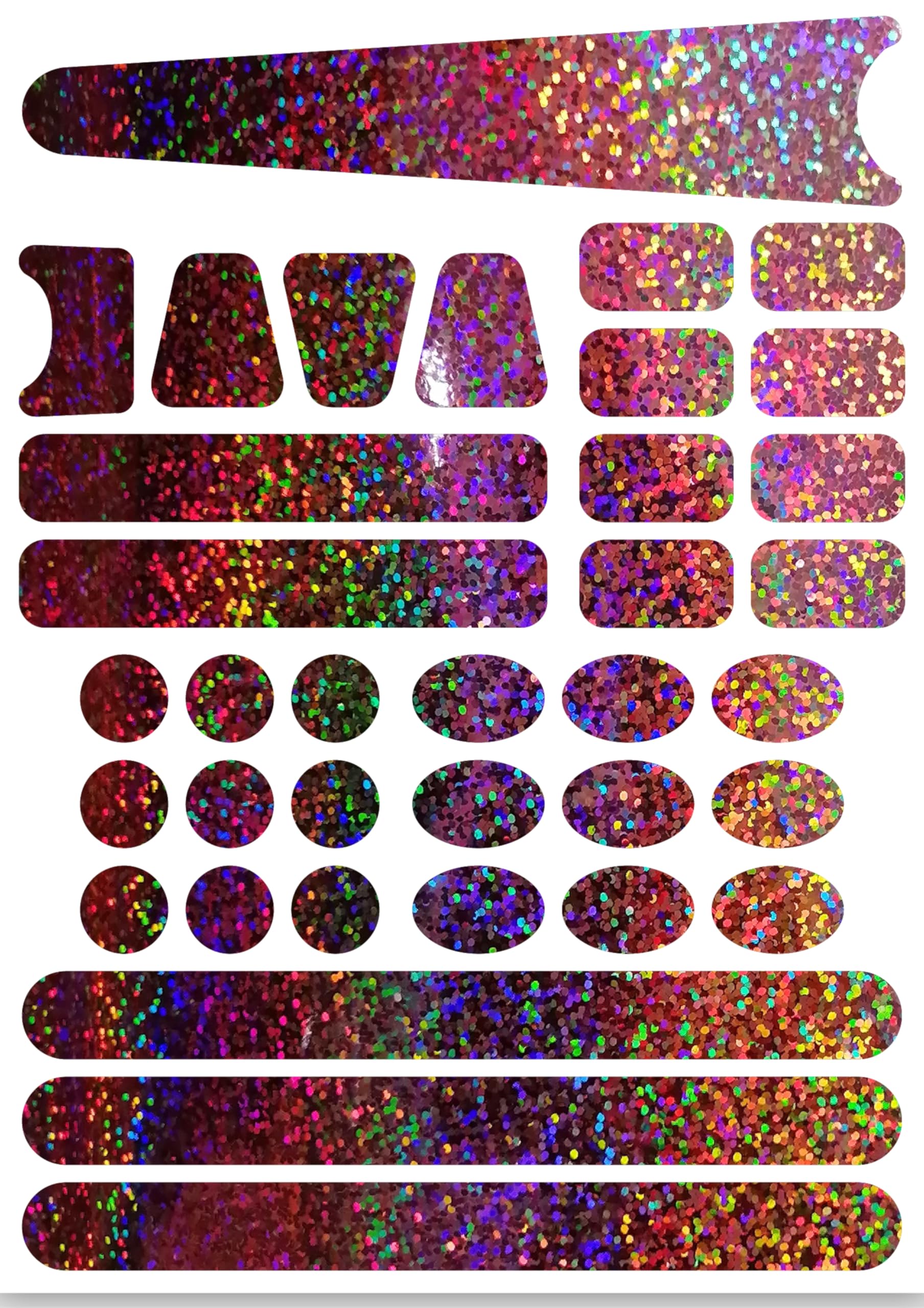 Bicycle Sticker Frame Protection Kit for Mountain Bike and Road Cycle (Rose Gold Glitter) Please Check Sizes Below Before Buying