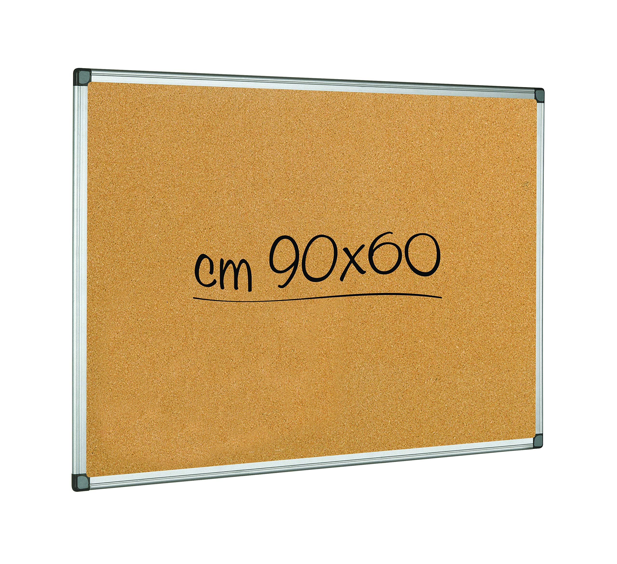 Alevar 3180 Cork Notice Board 90 X 60 cm, Aluminium Frame