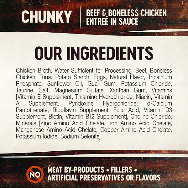 WELLNESS CORE SIGNATURE SELECTS CHUNKY ADULT WET CAT FOOD, NATURAL, PROTEIN-RICH, GRAIN FREE, 2.8 OUNCE, 12 PACK (BEEF & CHICKEN)