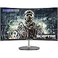 Sceptre Curved 27" 75Hz LED Monitor HDMI VGA Build-In Speakers, EDGE-LESS Metal Black 2019 (C275W-1920RN)