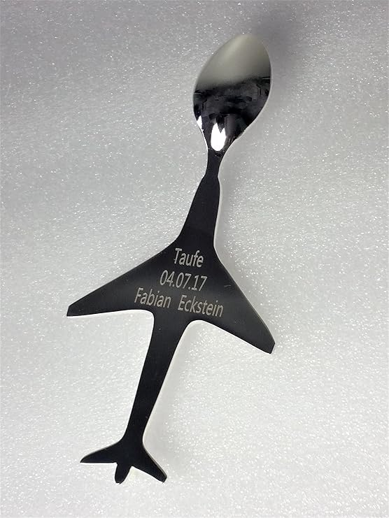 Enfants Cuillere Avion Enfant Bebe Cuillere Gravure Argente Metal Cadeau Naissance Bapteme Baby Party Acier Bril Librum Flyer Loffel Mit Gravur Bis 25 Zeichen Amazon Fr Cuisine Maison