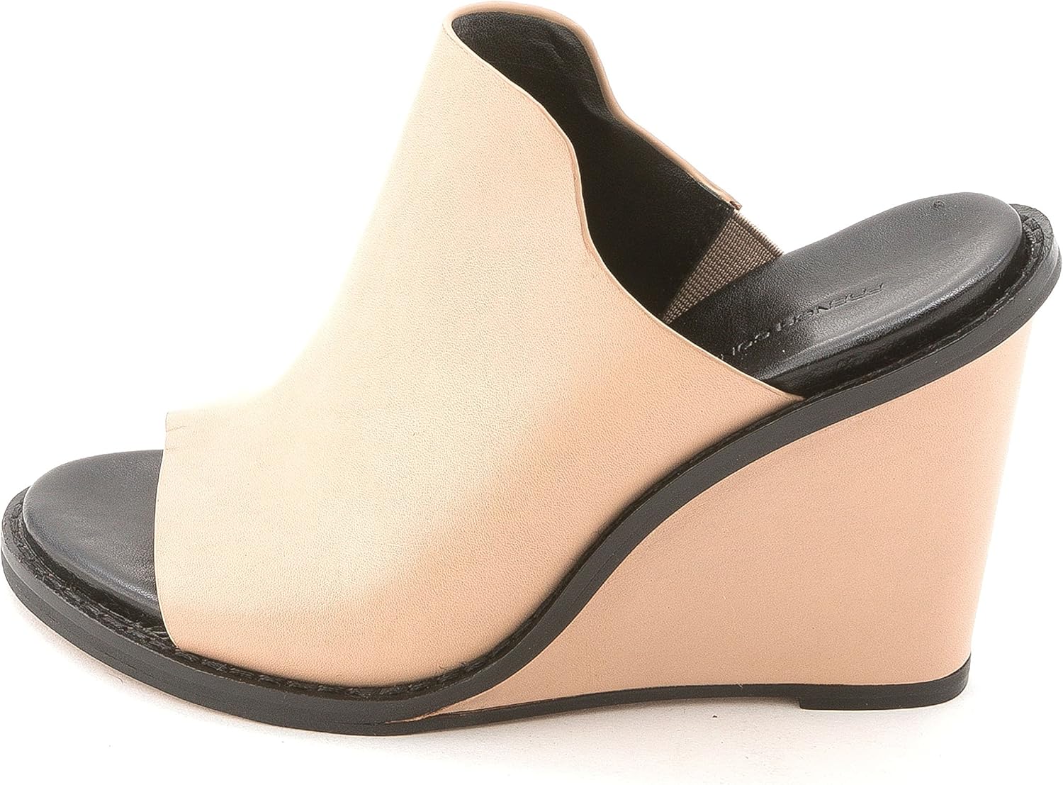 nude peep toe wedges