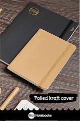 nu: Kraft Collection Black Stitched Spine A5 Notebook Multipack of 3 view 6