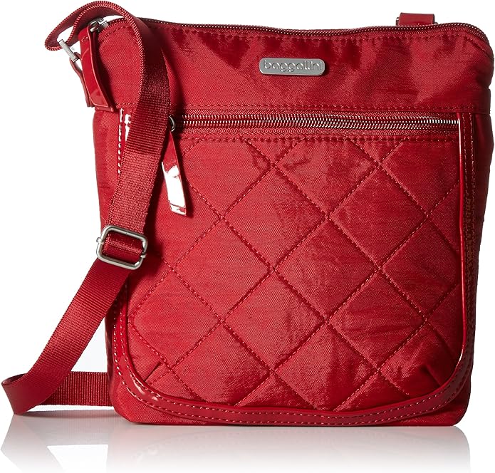 Baggallini Pocket Medium Crossbody, Red Quilt Amazon.co.uk Shoes & Bags