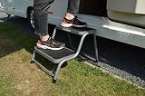 Maypole Silver Double Caravan Step Reinforced Steel 150Kg Load EN14183 view 5