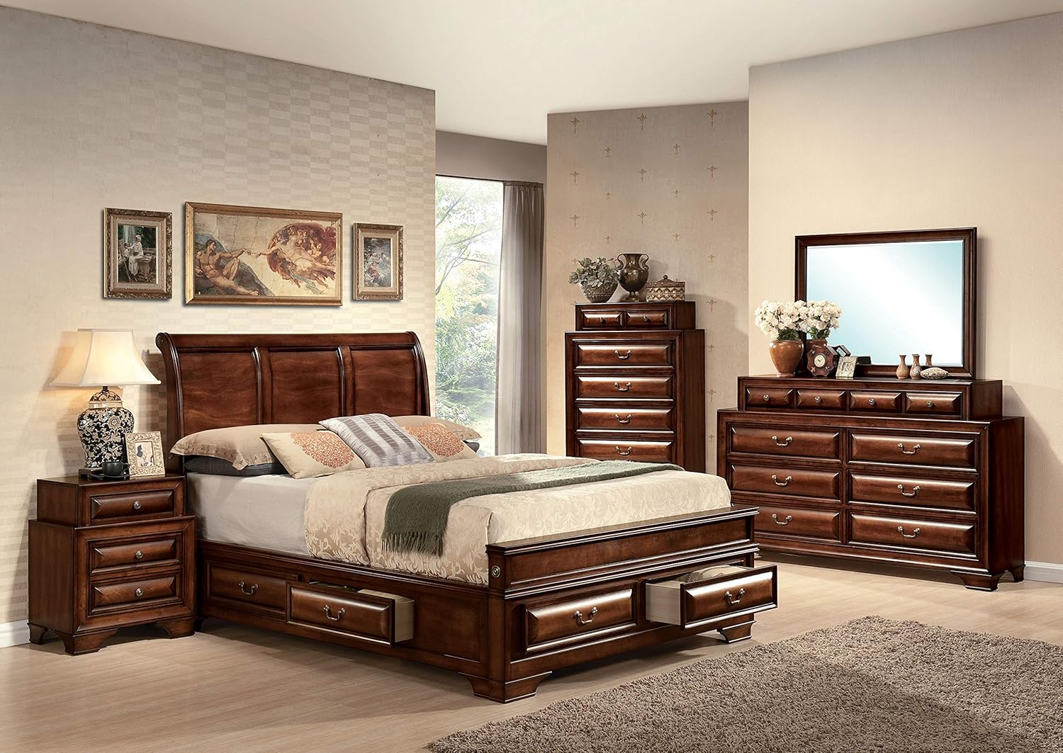 Best king sleigh bedroom furniture sets