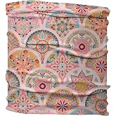 Karma Medium Headband, Soft Polyester Microfiber Hair Wrap, Versatile Headband for Women, One Size Fits Most, Pink Medallion