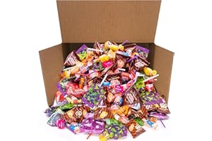 CRAZYOUTLET Halloween Candy Bulk 10-Pound Box - Party Mix - Popping Rocks, Lollipops, Taffies, Gum - Trick or Treat Candy Variety Pack - Assorted Goody Bags and Pinata Fillers