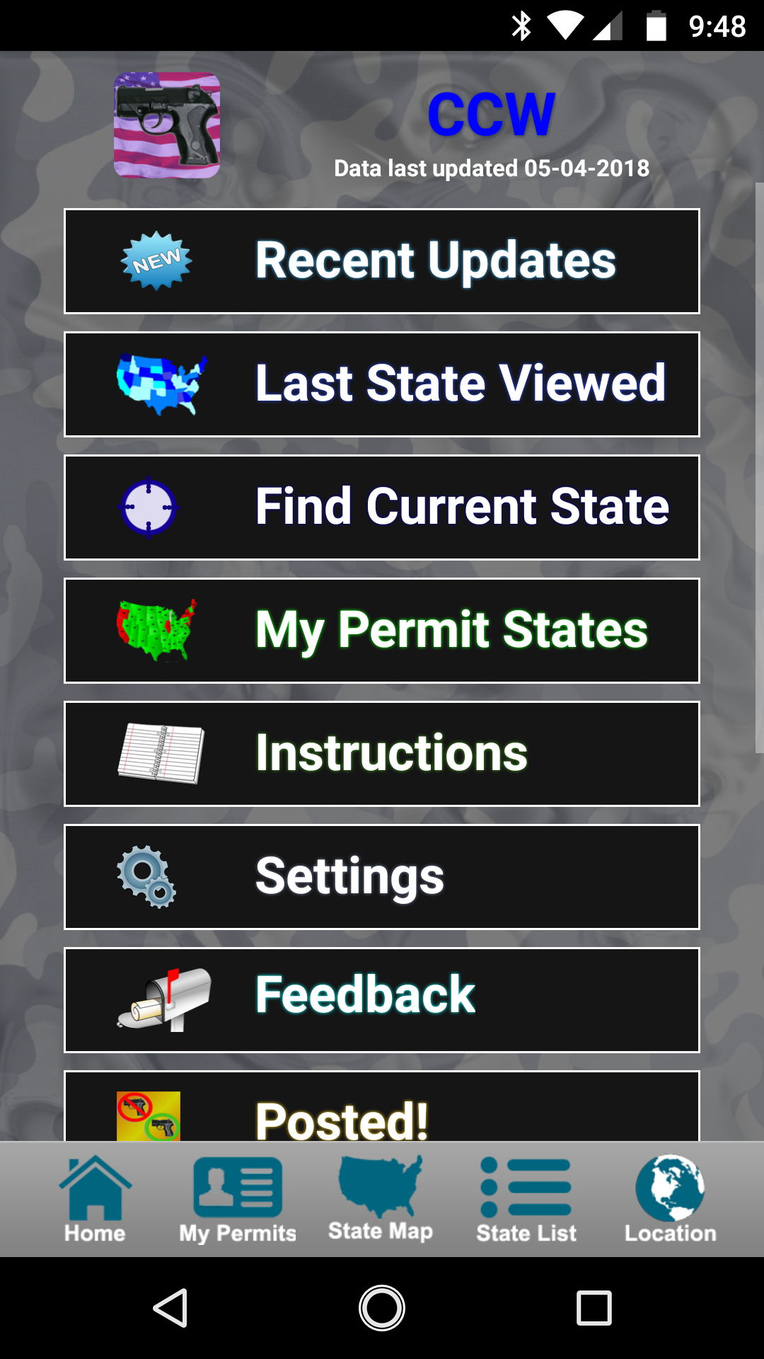 CCW Concealed Carry 50 State Guide Appstore for Android